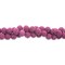 John Bead Earth's Jewels Lava Stone Bead Strand - Flamingo Pink, 8 mm, 8" Strand